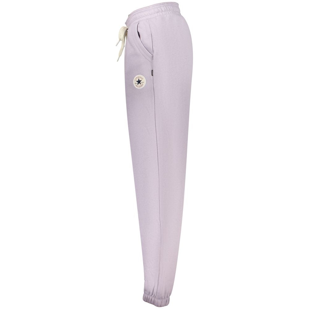 Pantalon de survêtement Converse femme en coton violet – CO-47912
