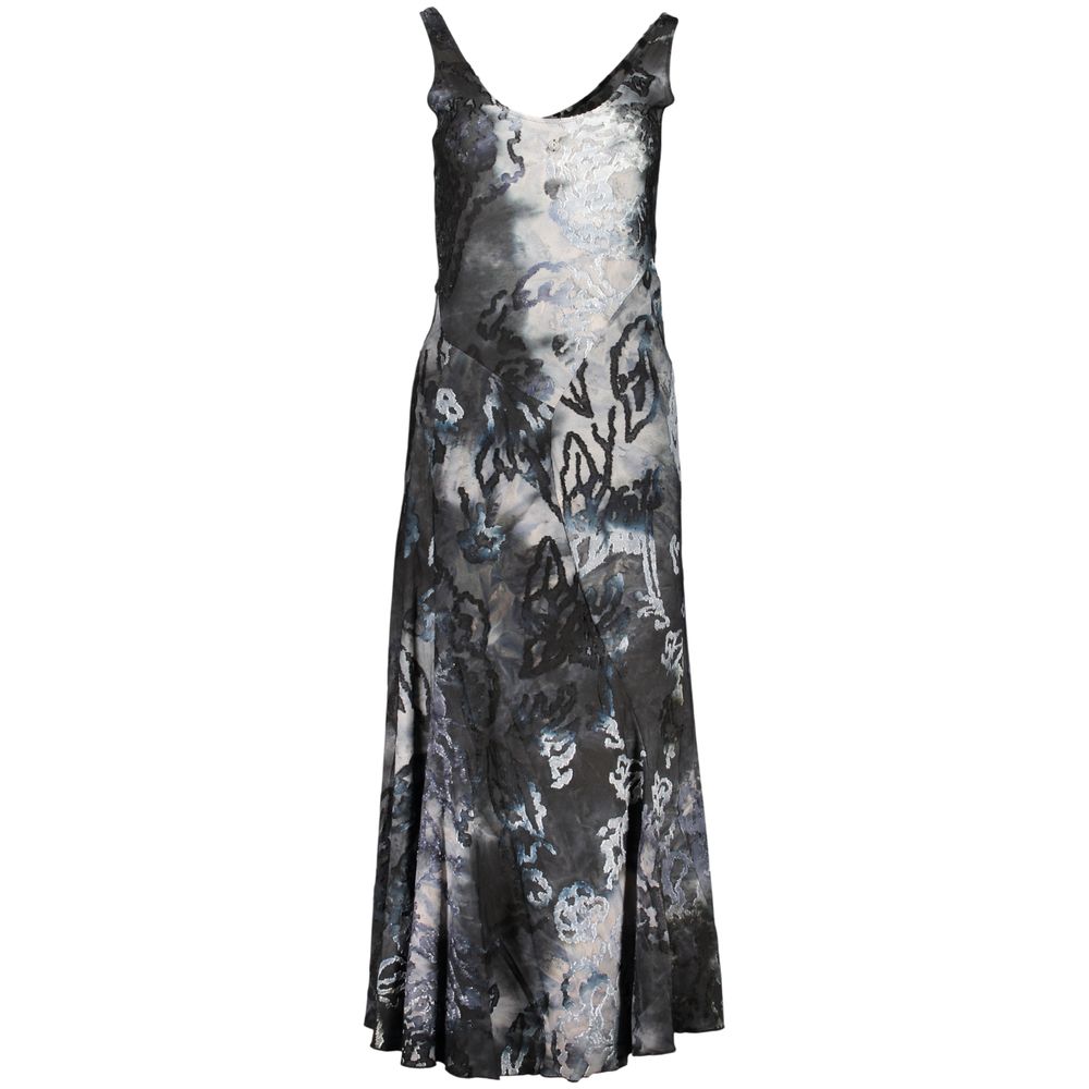 Robe Desigual femme 2 en 1 à motifs en polyester bleu – DE-47945