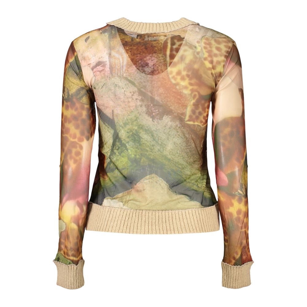 Sweat-shirt Desigual femme en polyester beige – DE-47944