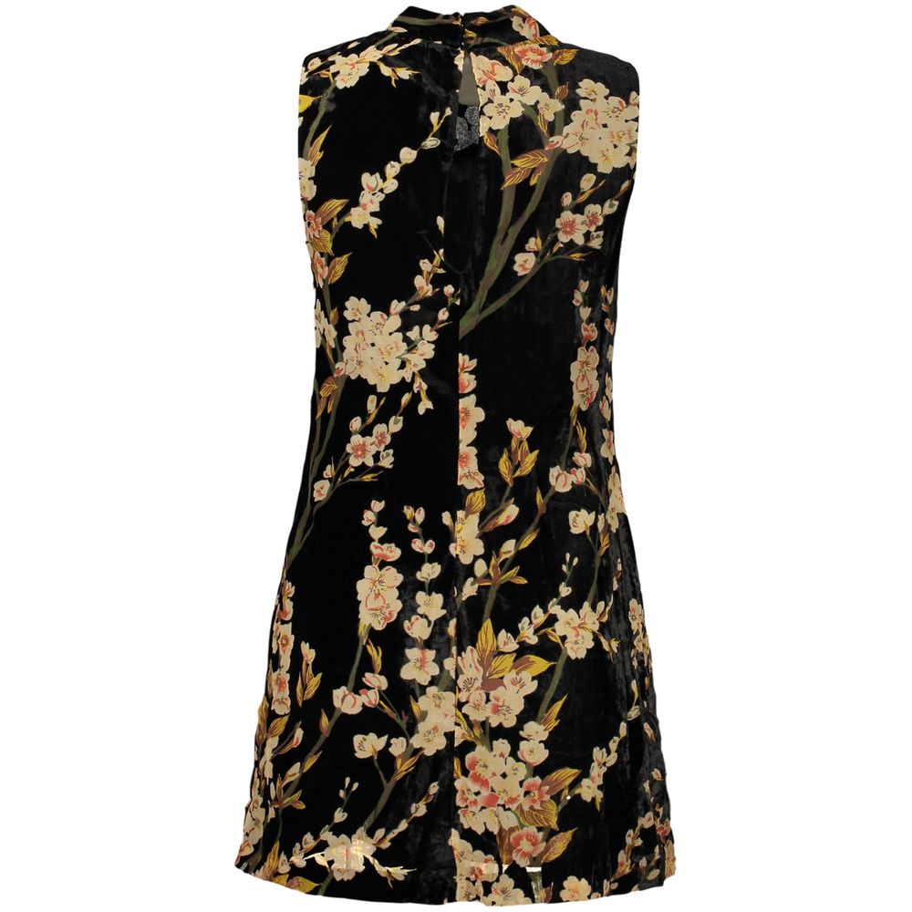 Robe Desigual femme courte à motifs en viscose noir – DE-47950
