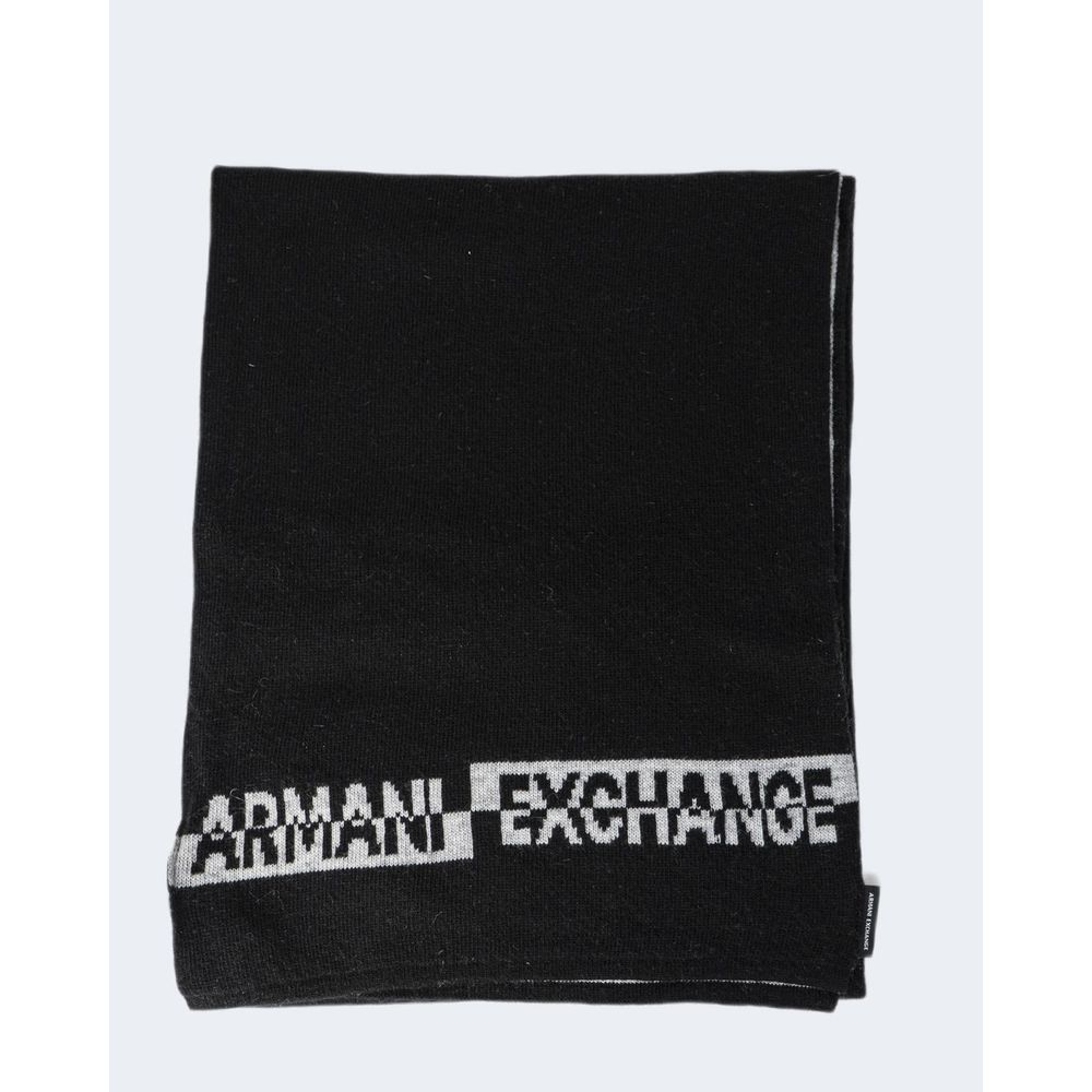 Ensemble écharpe et gants Armani Exchange homme en polyester noir – AREX-7255300009