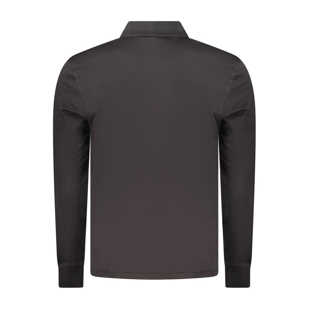 Polo à manches longues Hugo Boss homme en coton noir – BO-48135