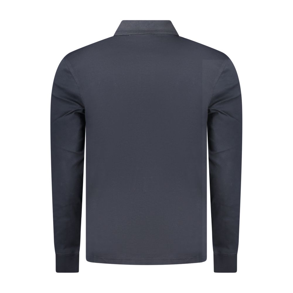 Polo à manches longues Hugo Boss homme en coton bleu – BO-48140