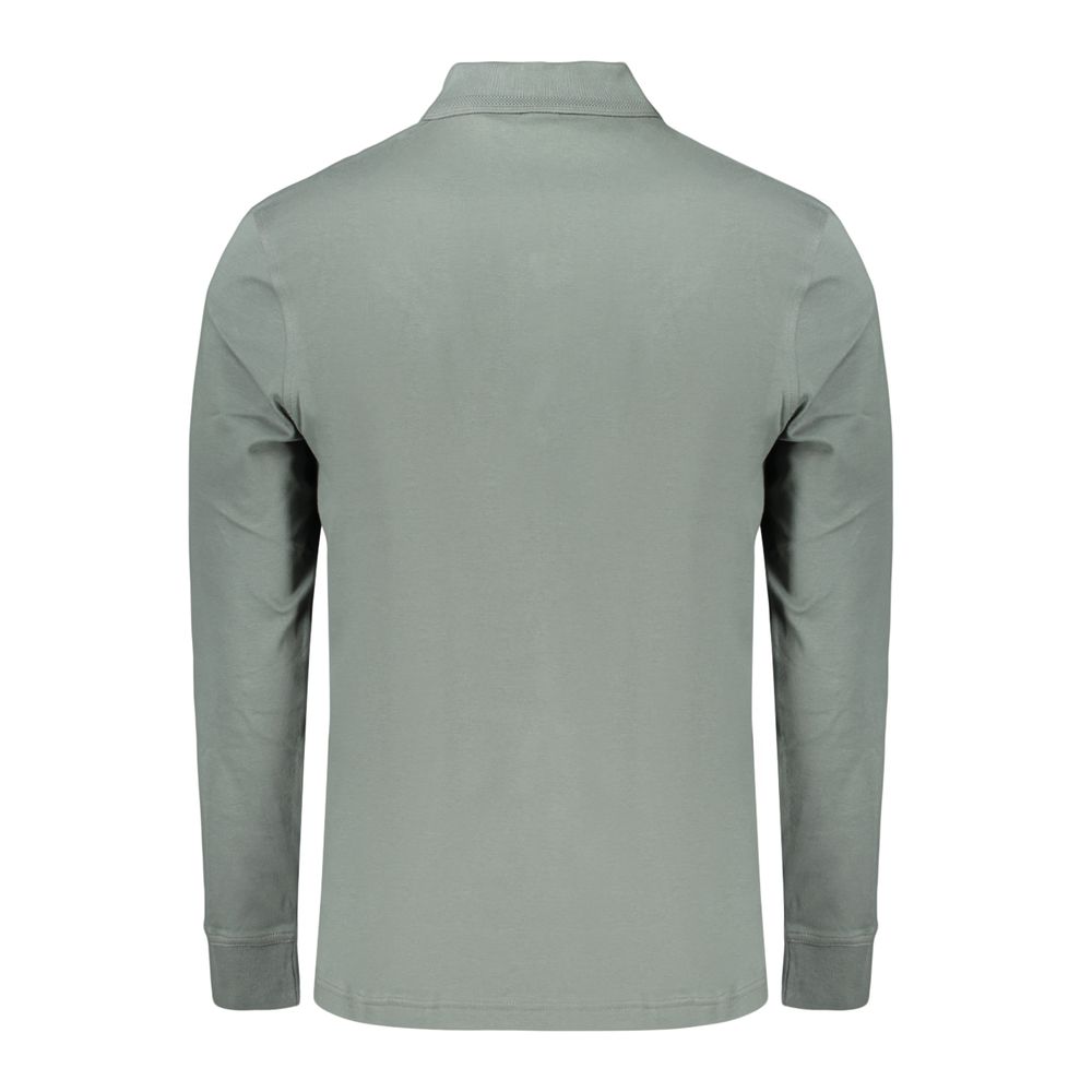 Polo à manches longues Hugo Boss homme en coton vert – BO-48134