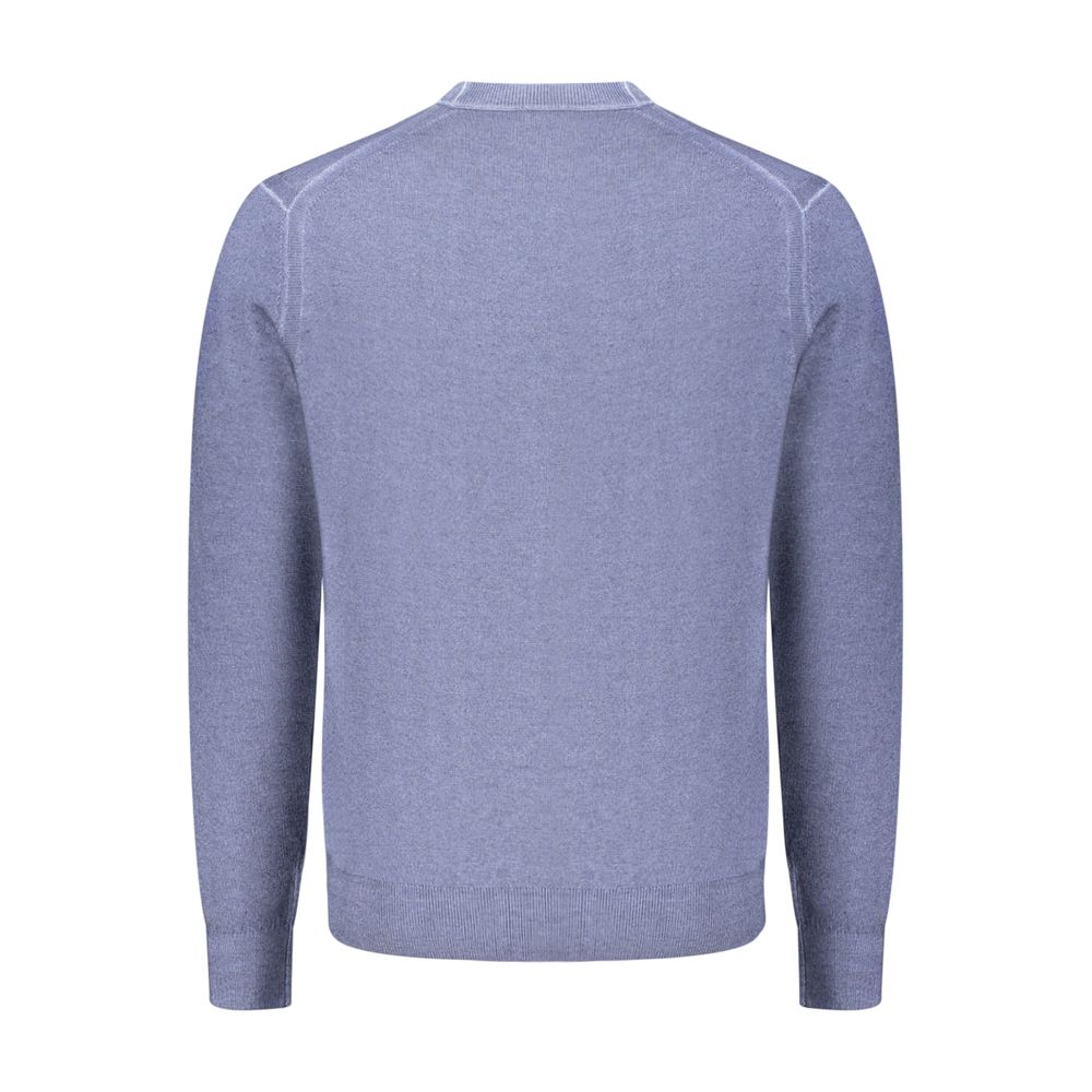 Pull Hugo Boss homme en laine vierge bleu – BO-48138