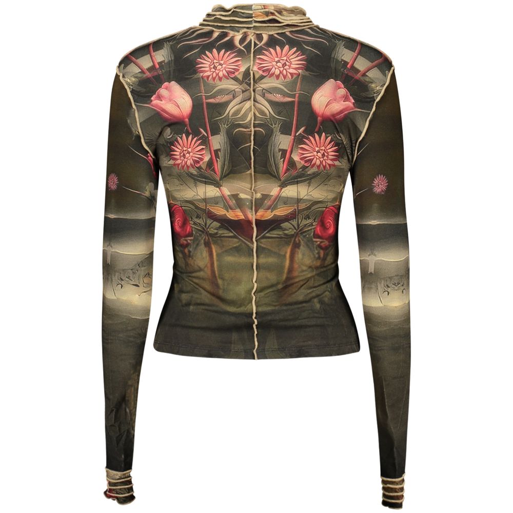 T-shirt Desigual femme manches longues en viscose noir – DE-48326