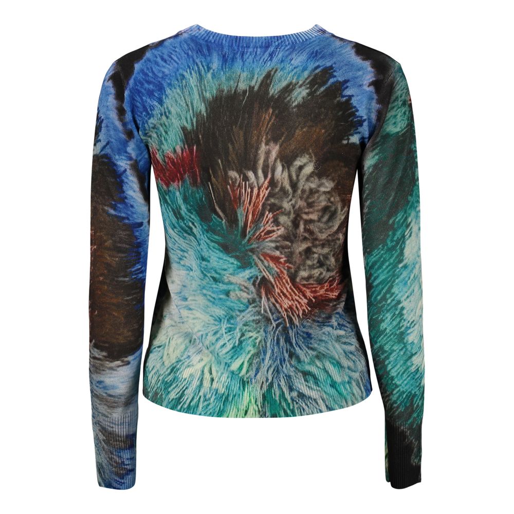 Pull Desigual femme à motifs en viscose bleu – DE-48306