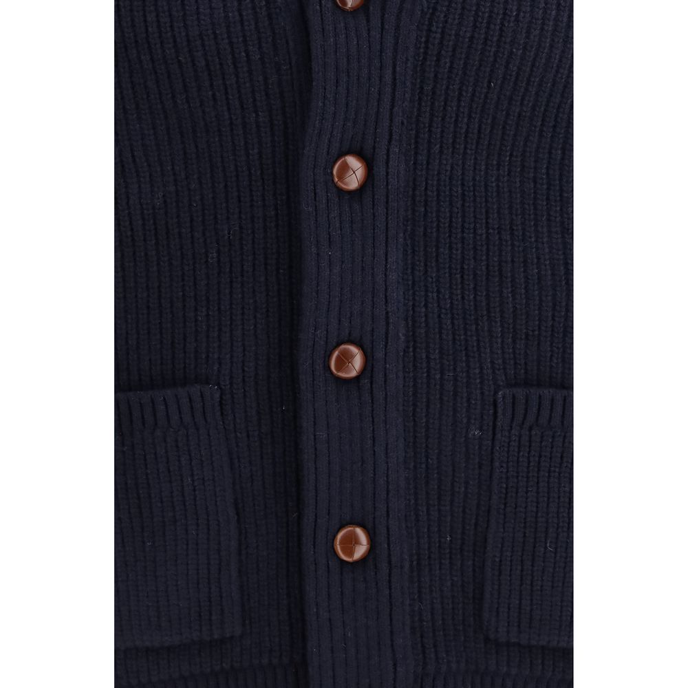 Barbour Blue Wool Oves Aries Cardigan