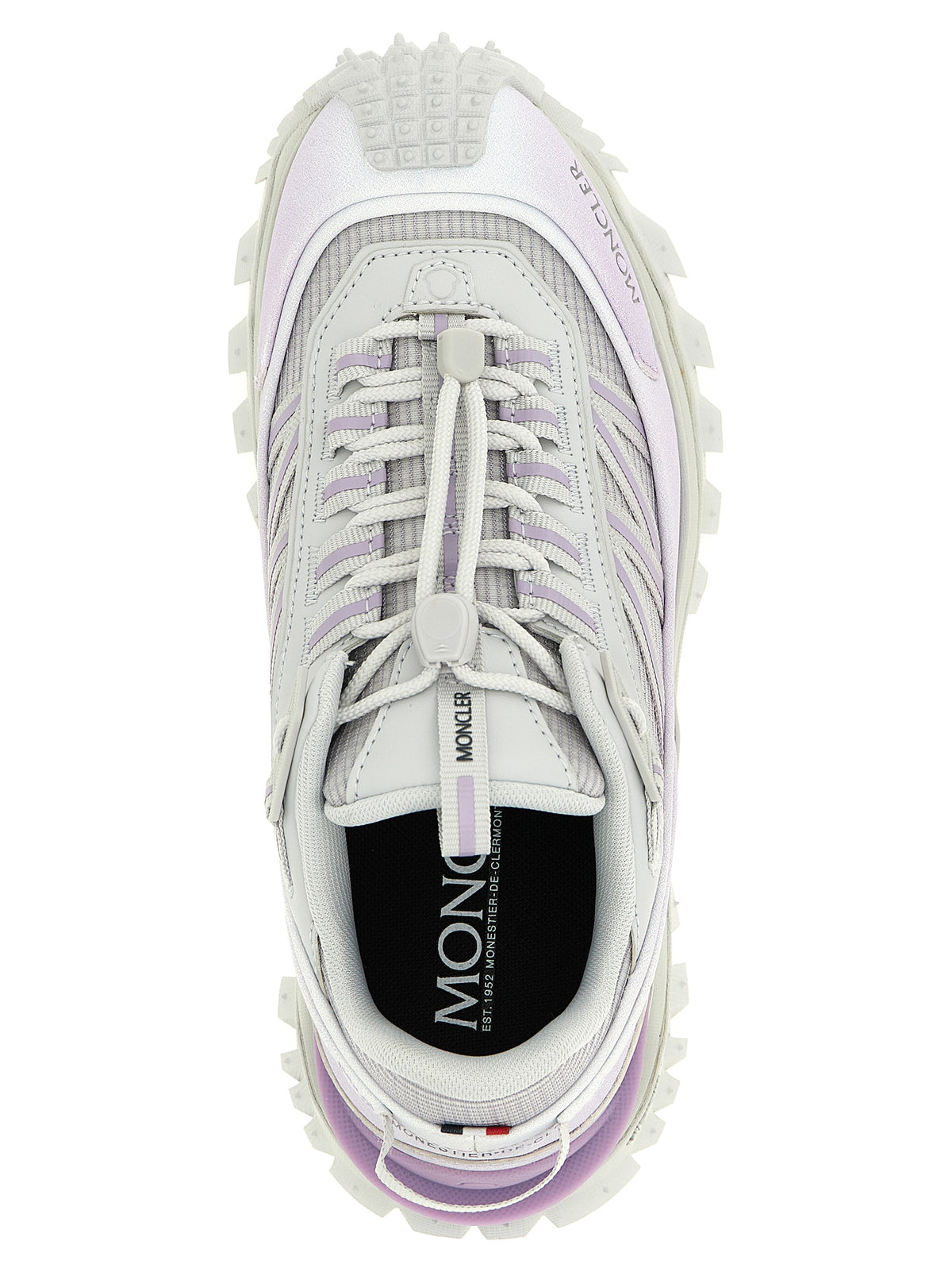 Baskets Moncler femme en polyester violet – MO-331507