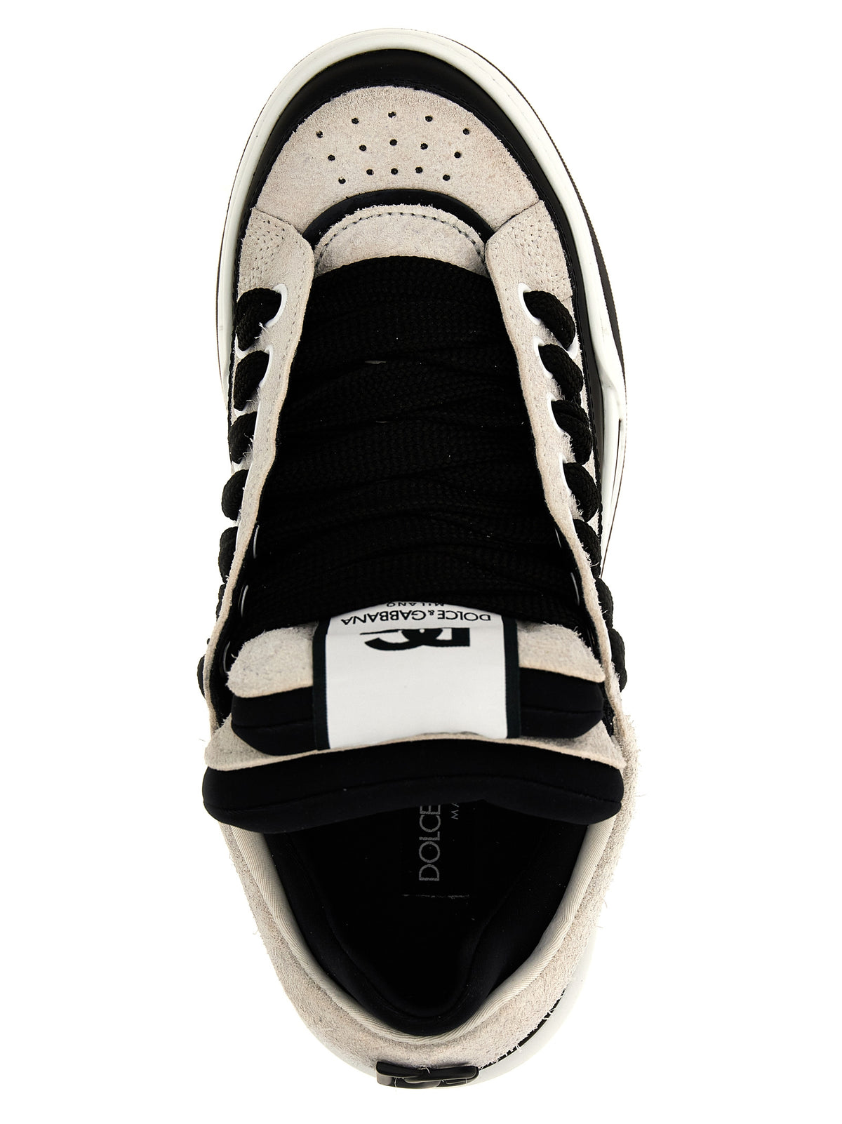 Dolce & Gabbana Bicolor Leather Athletic Sneakers