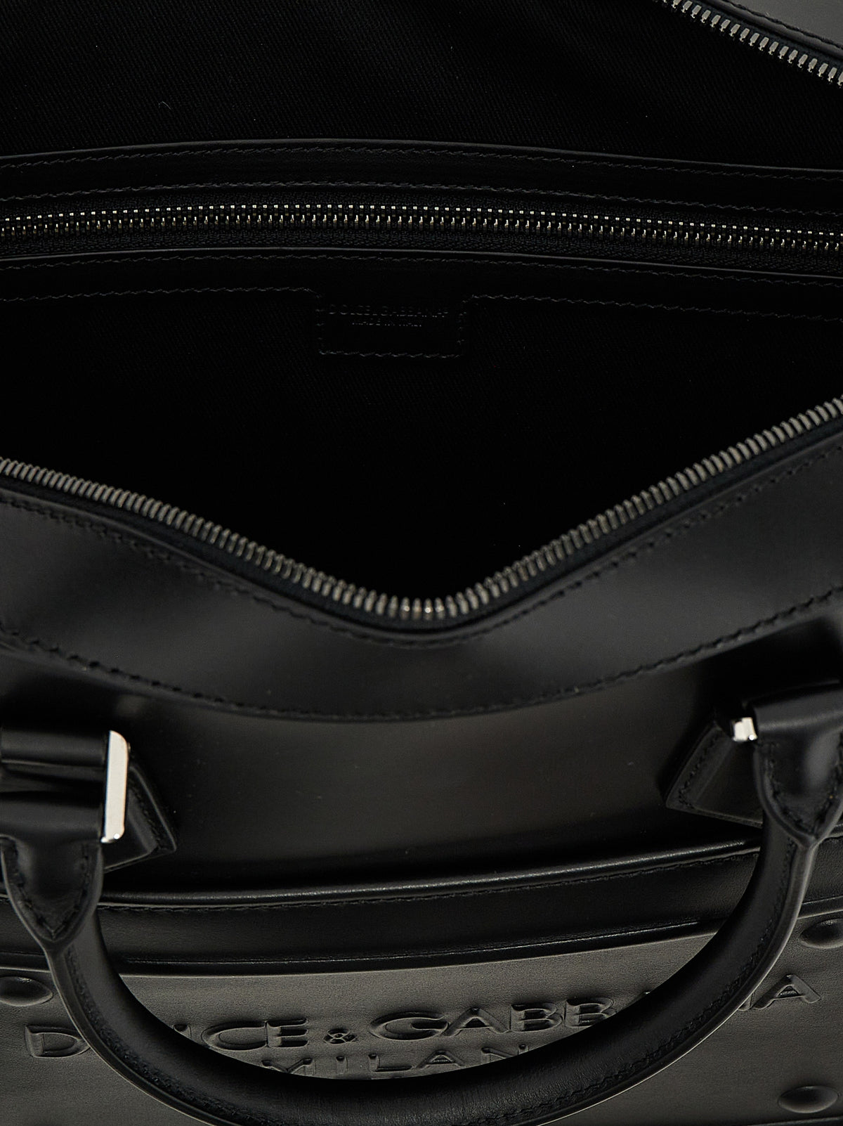 Dolce & Gabbana Black Lamb Leather Tote Bag