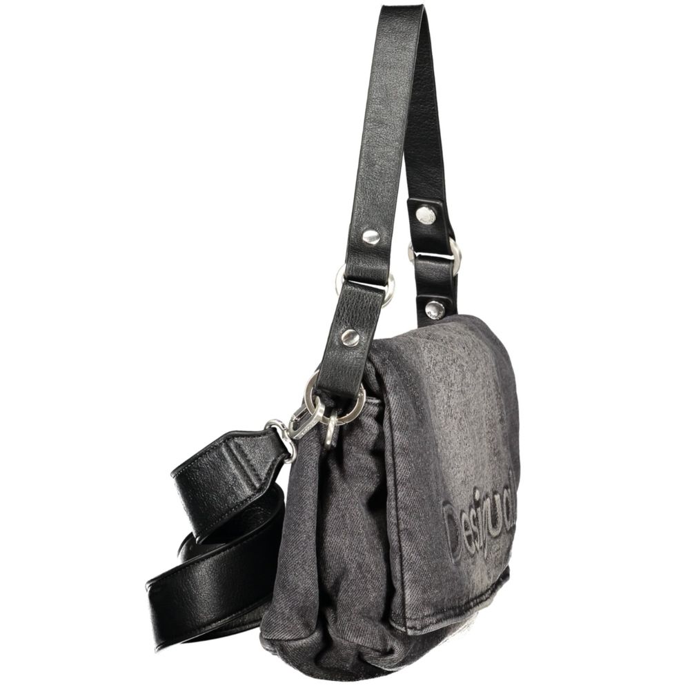 Sac à main Desigual femme Half Venecia 4.0 en coton noir – DE-48408