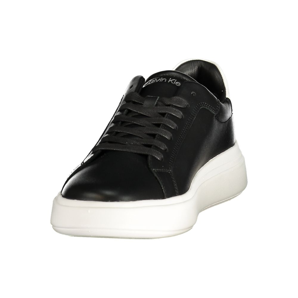 Baskets Calvin Klein homme en cuir noir – CA-48421