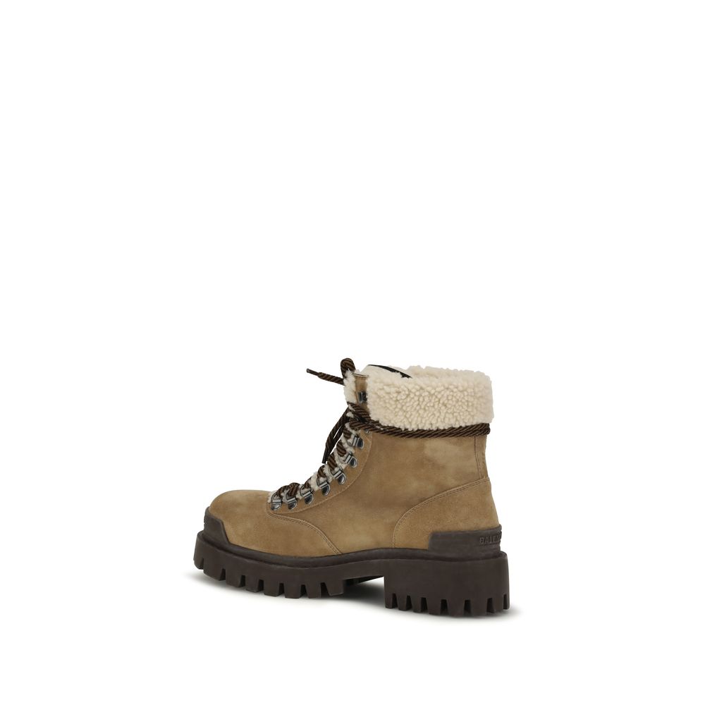 Bottines Balenciaga homme Combat Strike en cuir suédé beige – BA-A006QFWCG822290