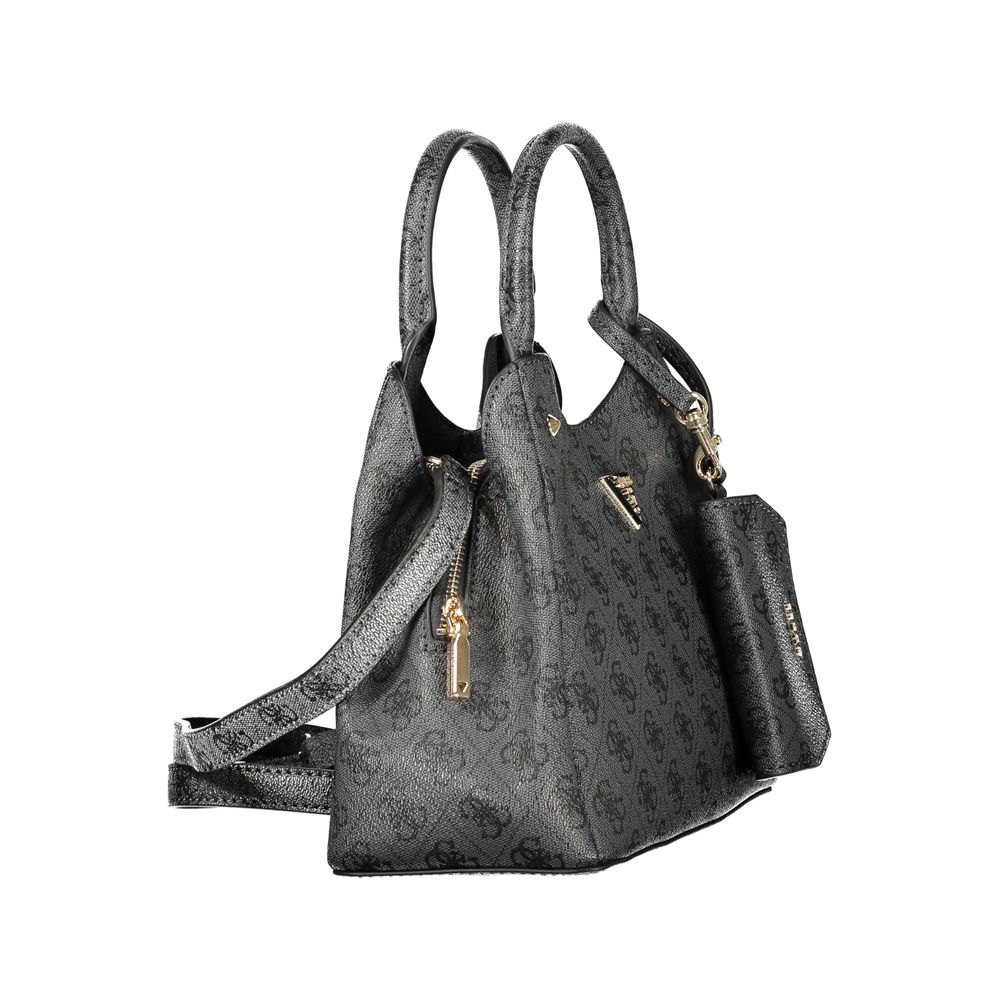 Sac à main Guess Jeans femme Lorella en polyuréthane noir – GU-48495