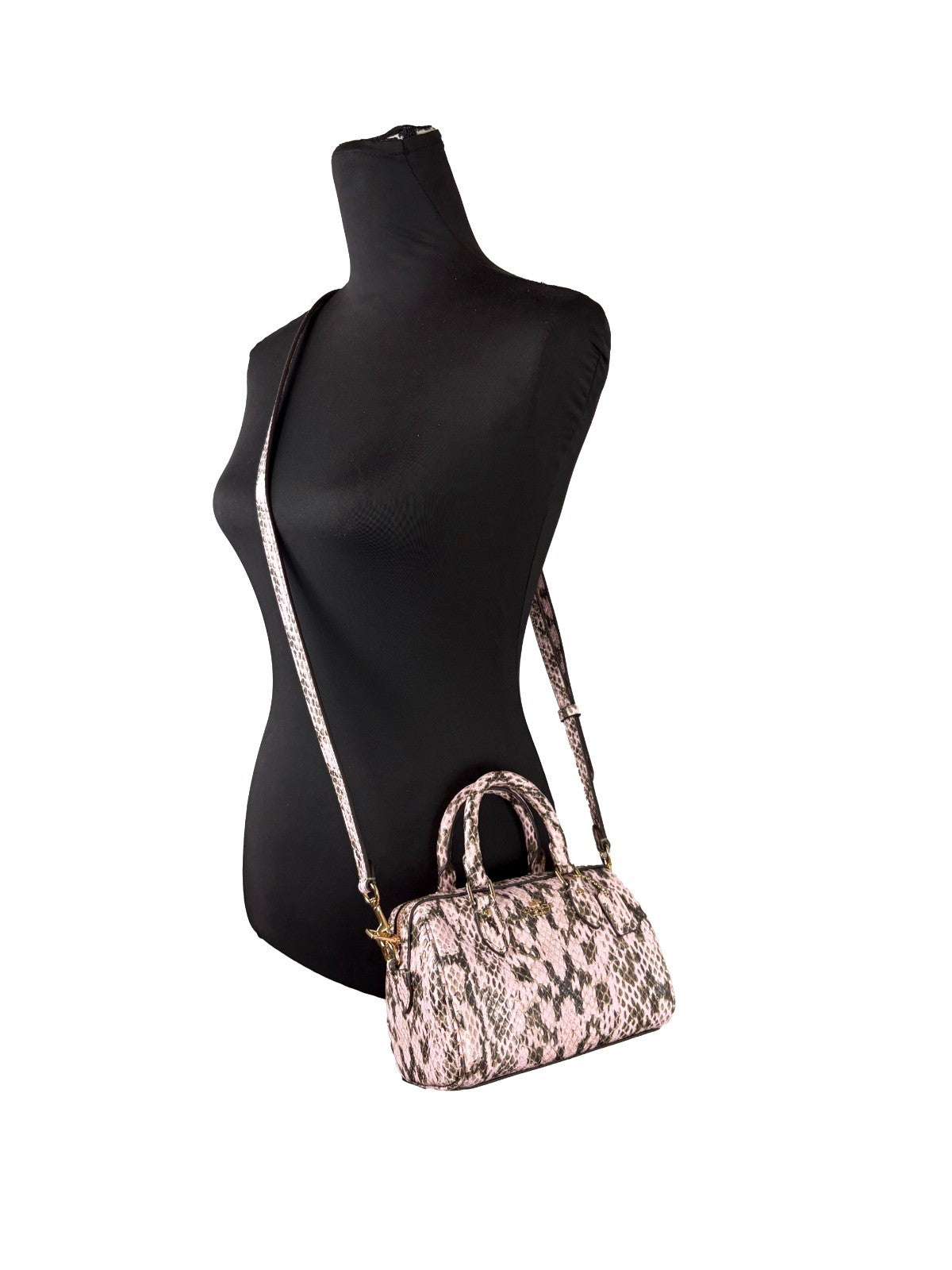 COACH Coach Mini Rowan Snake Skin Crossbody Bag