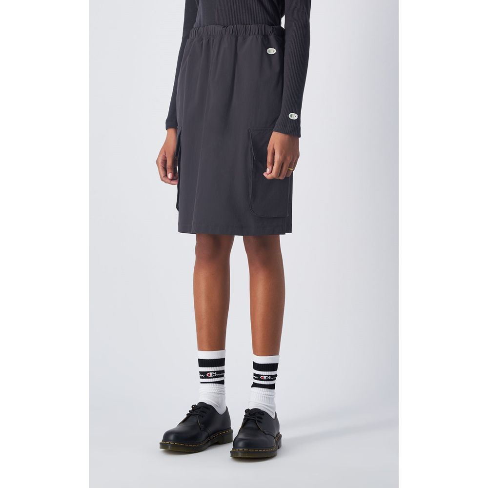 Jupe Champion femme midi en polyamide noir – CH-117596