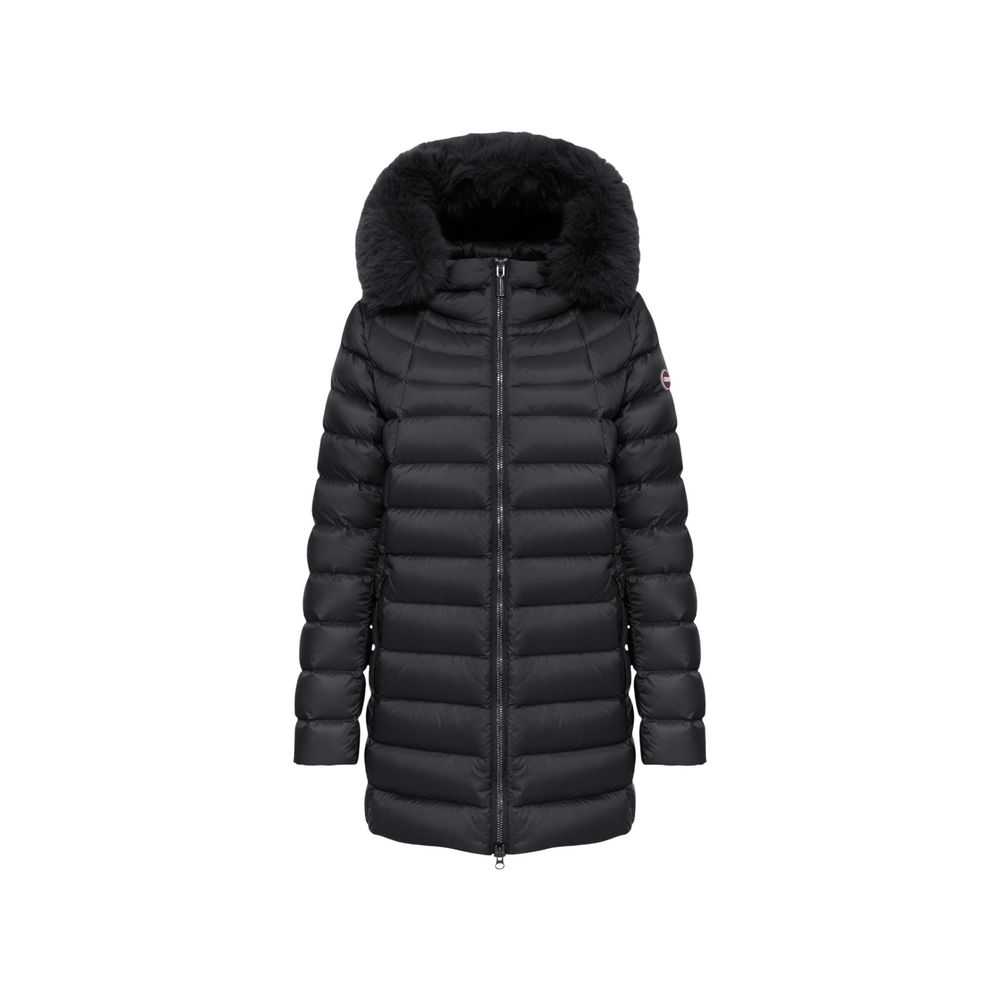 Veste Colmar femme matelassée à capuche en polyamide noir – CO-21173700009