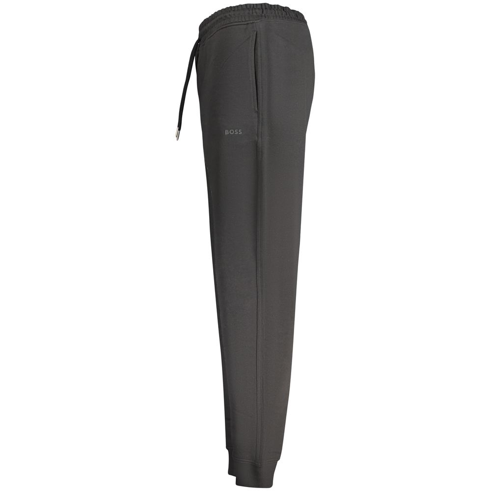 Hugo Boss Black Cotton Men's Trousers