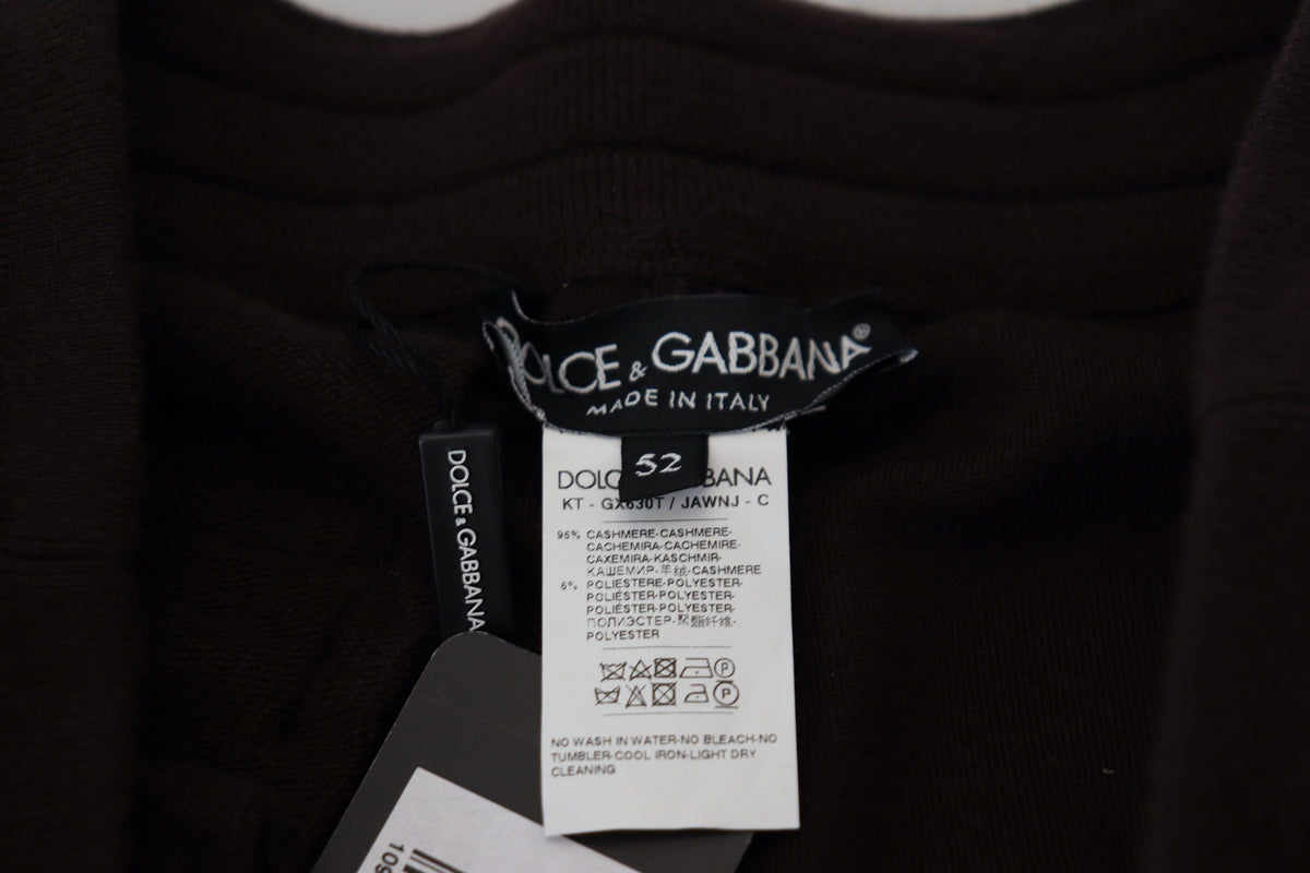 Jogging Dolce & Gabbana homme en cachemire marron – PAN73211
