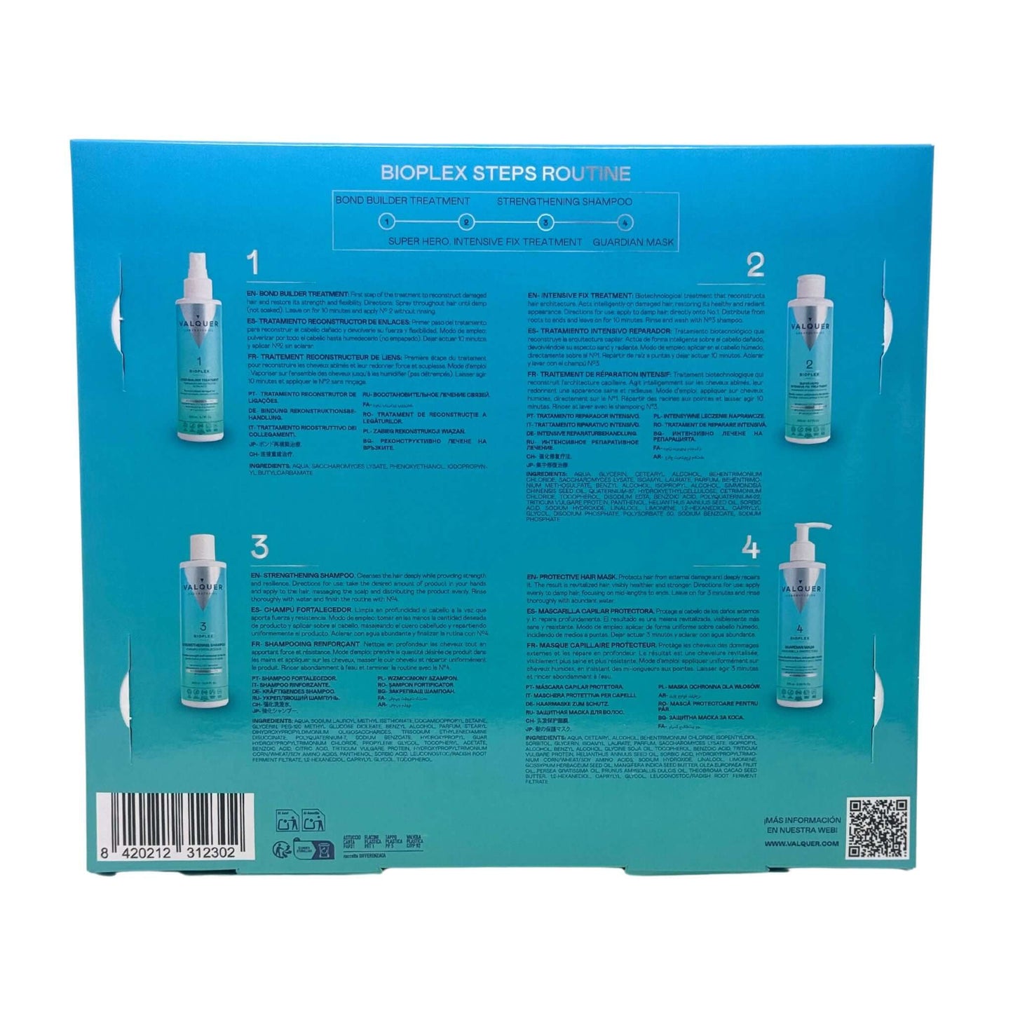 Estuche Bioplex - Tratamiento Completo para Reconstrucción y Protección Capilar - 975 ml
