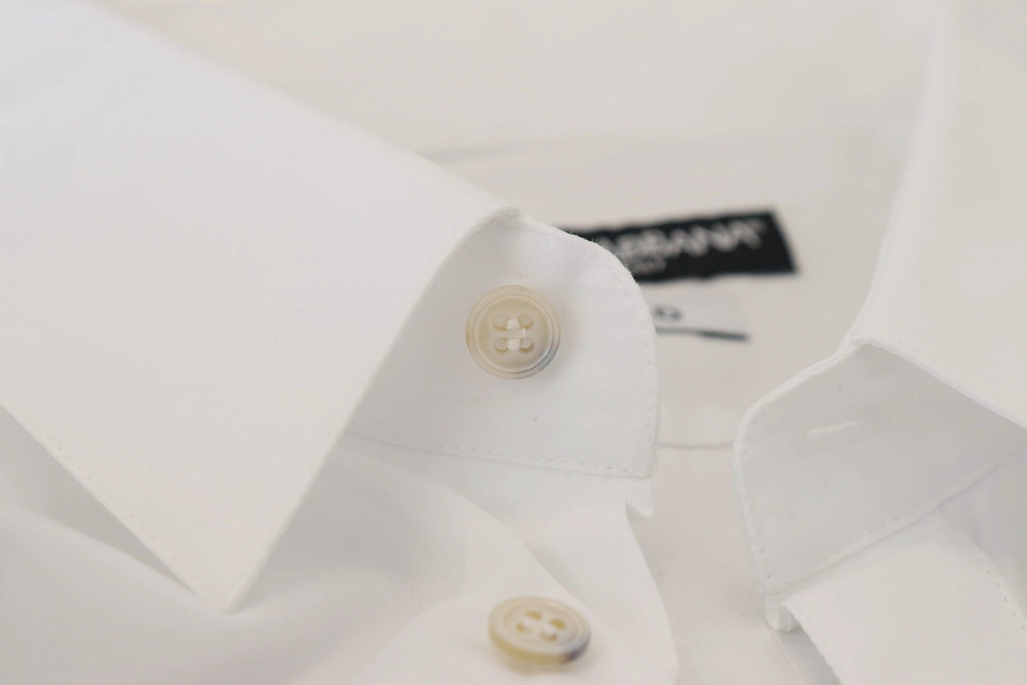 Dolce & Gabbana White Cotton Peacock Feather Formal GOLD Shirt by Dolce & Gabbana