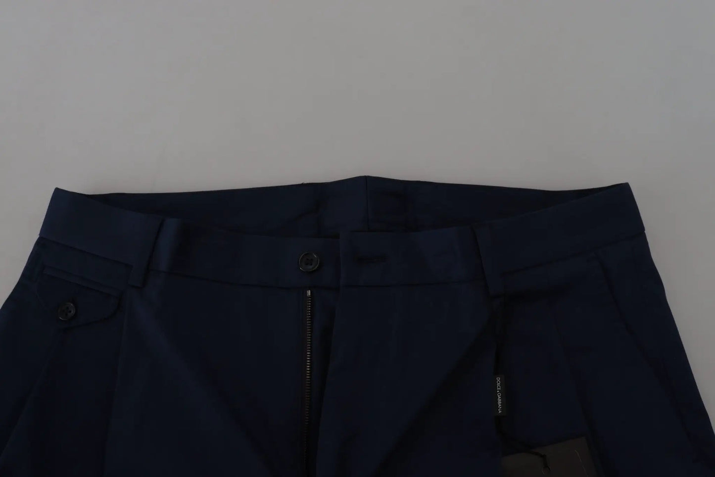 Dolce & Gabbana Blue Chinos Cotton Stretch Casual Shorts by Dolce & Gabbana