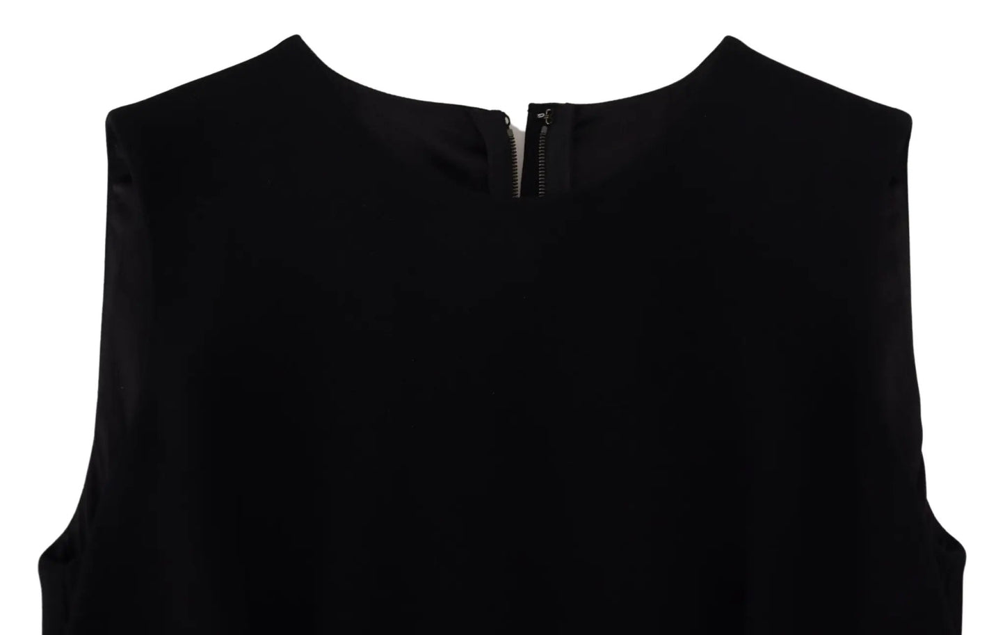 Dolce & Gabbana Black Dress Sheath Flare Viscose Dress by Dolce & Gabbana