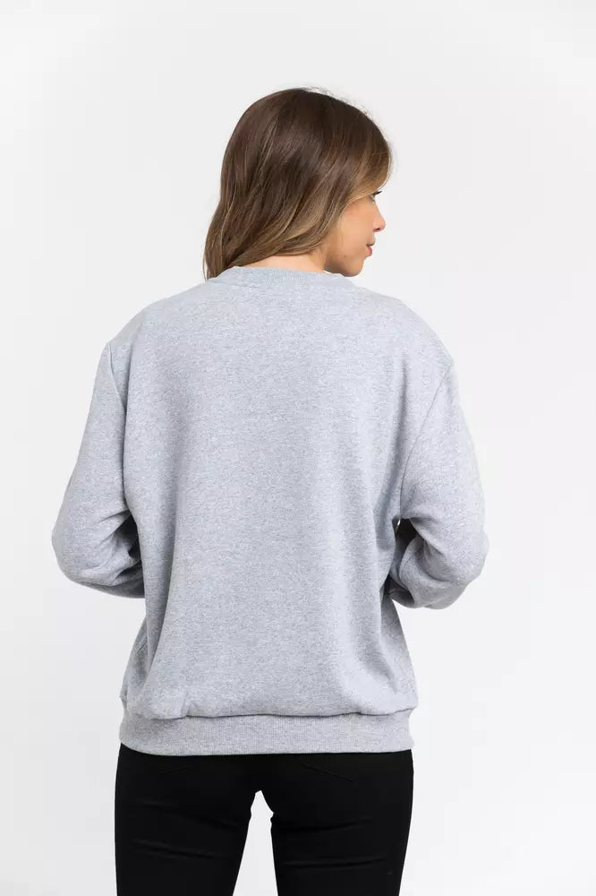 Sweat-shirt Trussardi femme en coton gris – TR-21545