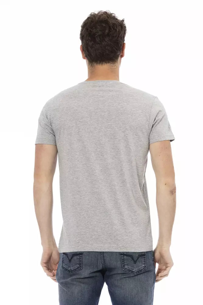 T-shirt Trussardi Action homme en coton et viscose gris – TR-22769