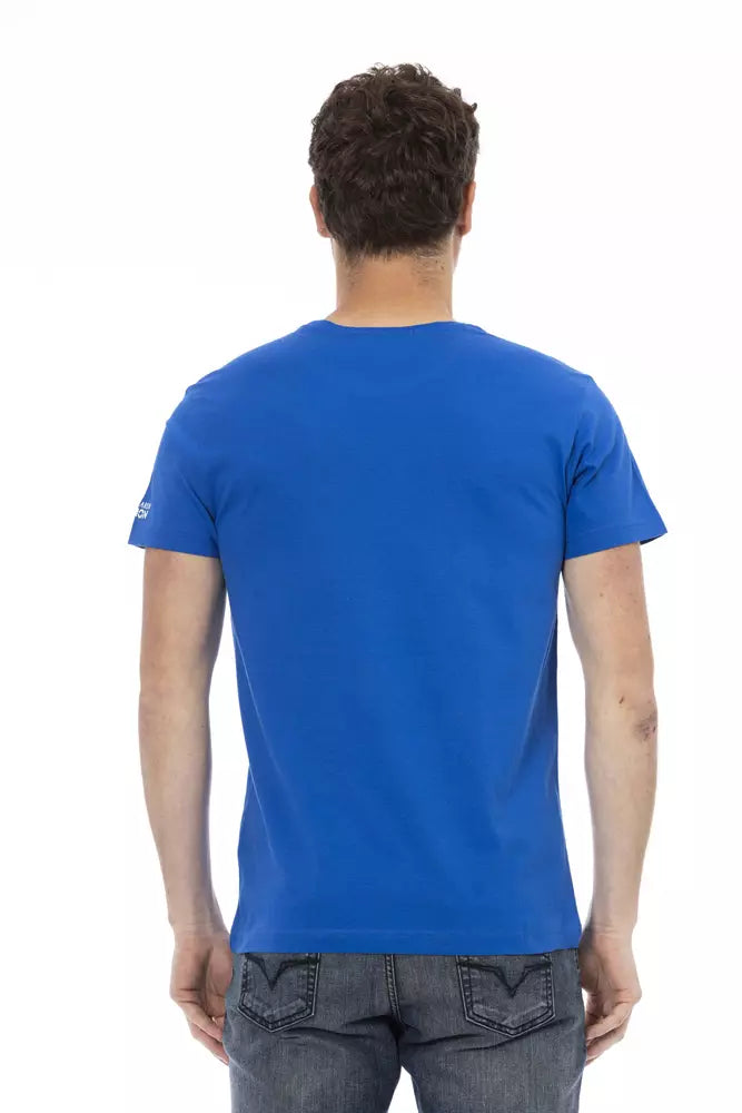 T-shirt Trussardi Action homme en coton et viscose bleu – TR-22768