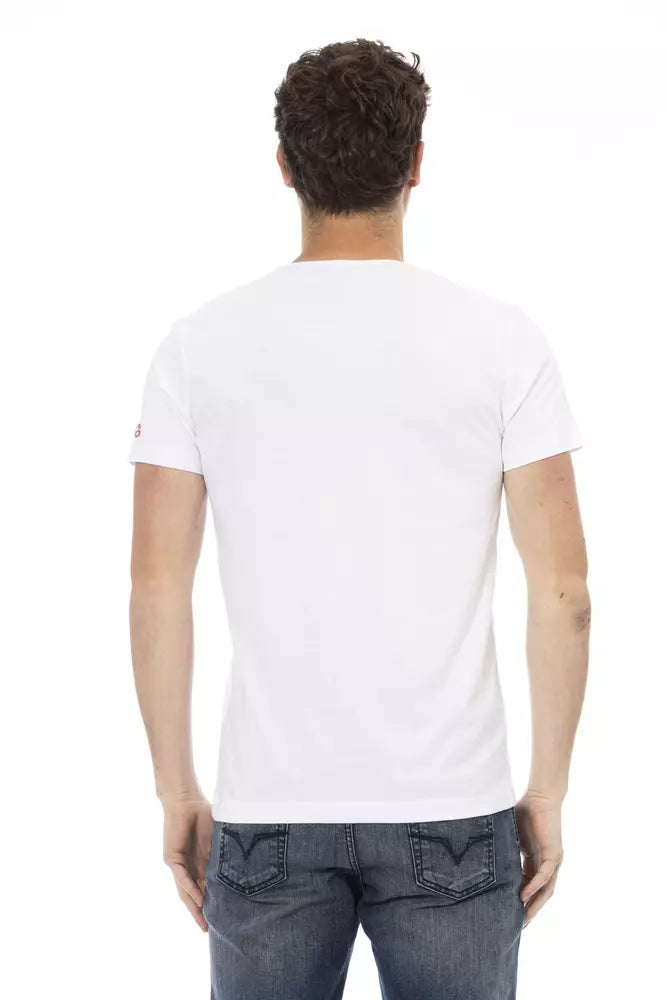 T-shirt Trussardi Action homme en coton et viscose blanc – TR-22762