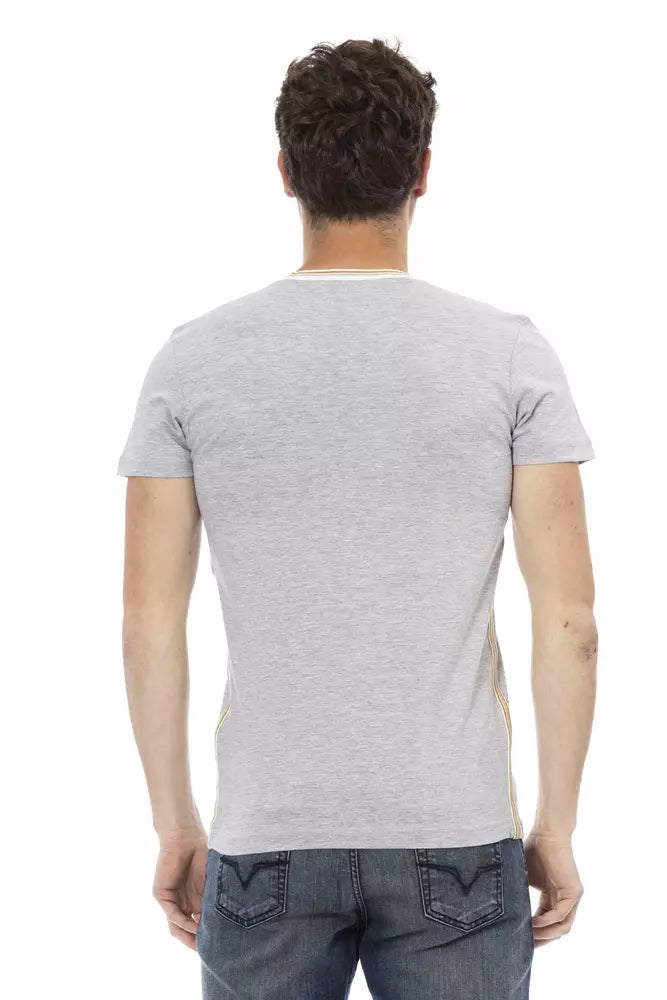 T-shirt Trussardi Action homme en coton et viscose gris – TR-22747