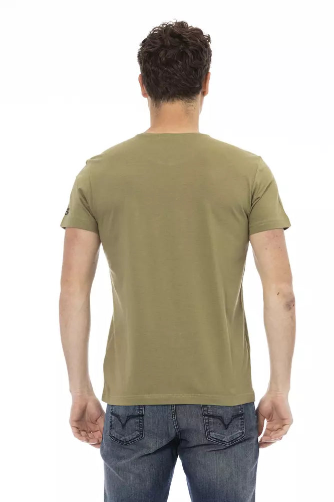 T-shirt Trussardi Action homme en coton et viscose vert – TR-22765