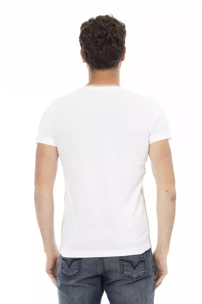 T-shirt Trussardi Action homme en coton et viscose blanc – TR-22746
