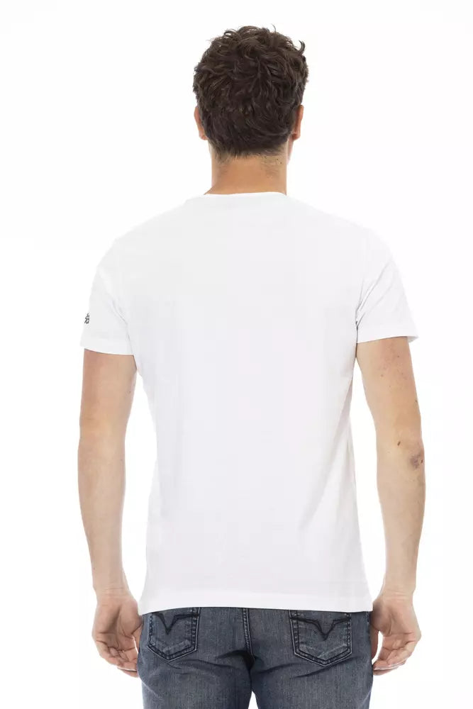 T-shirt Trussardi Action homme en coton et viscose blanc – TR-22739