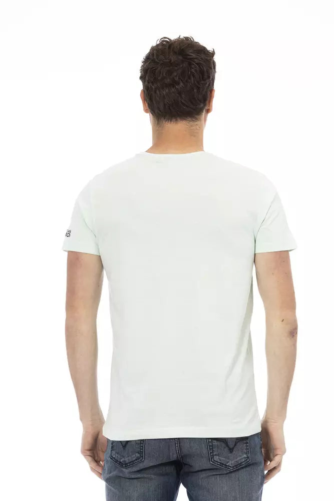 T-shirt Trussardi Action homme en coton et viscose bleu clair – TR-22755