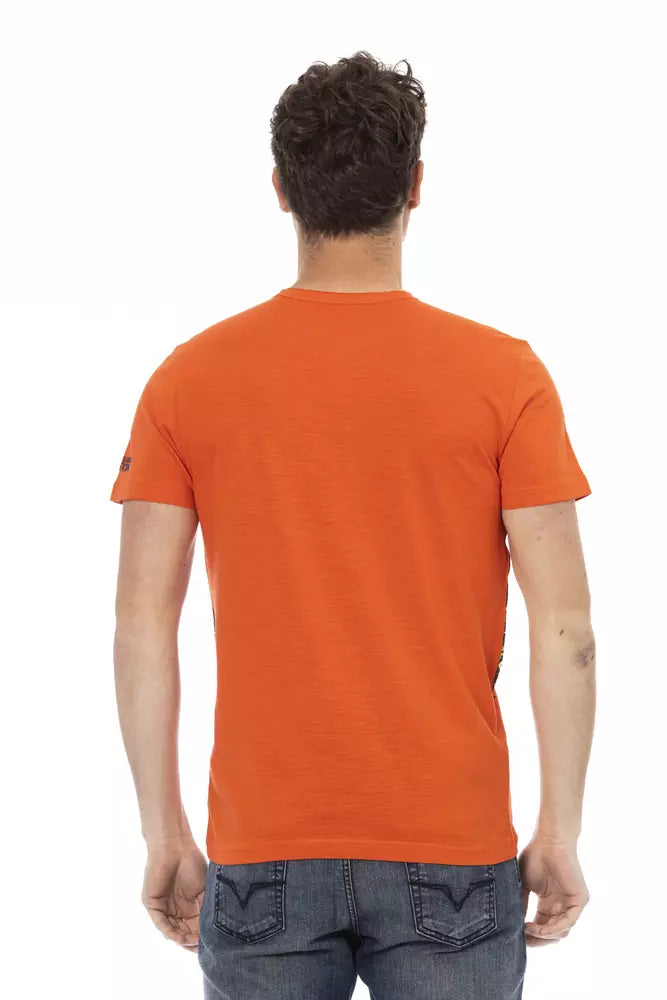 T-shirt Trussardi Action homme en coton et viscose orange – TR-22735