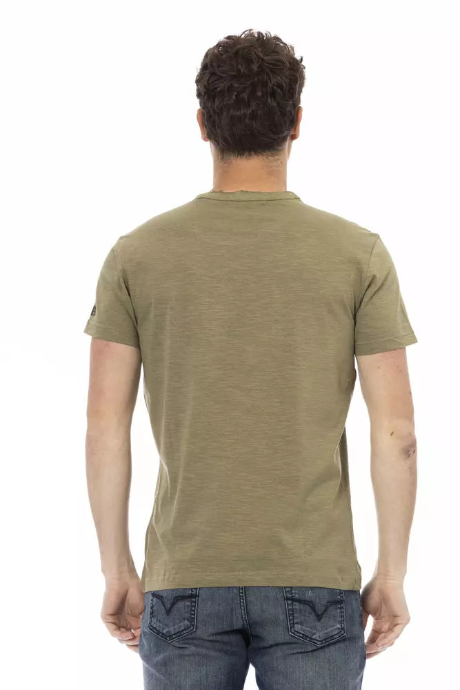T-shirt Trussardi Action homme en coton et viscose vert – TR-22736