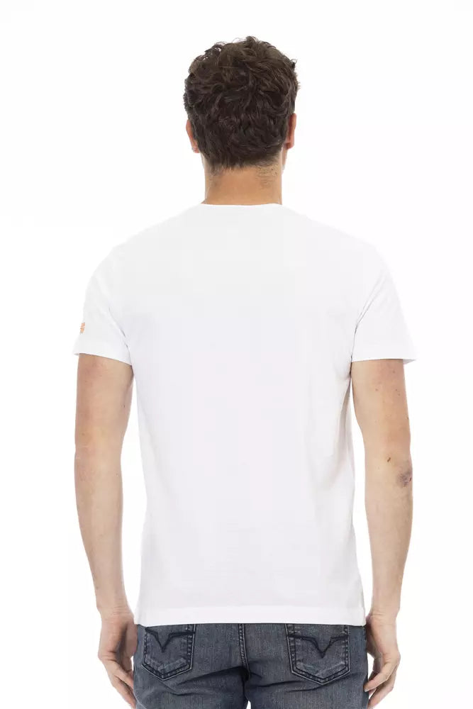 T-shirt Trussardi Action homme en coton et viscose blanc – TR-22703