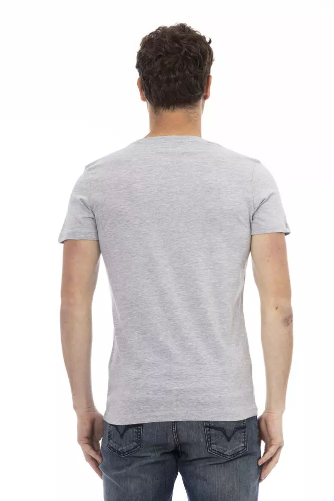 T-shirt Trussardi Action homme en coton et viscose gris – TR-22676