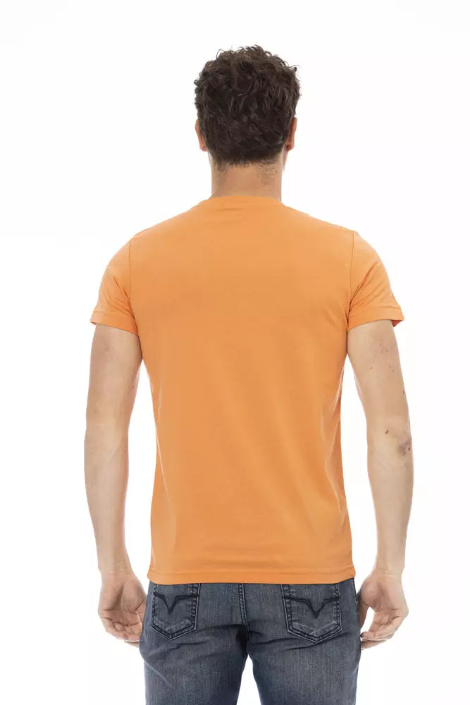 T-shirt Trussardi Action homme en coton et viscose orange – TR-22669