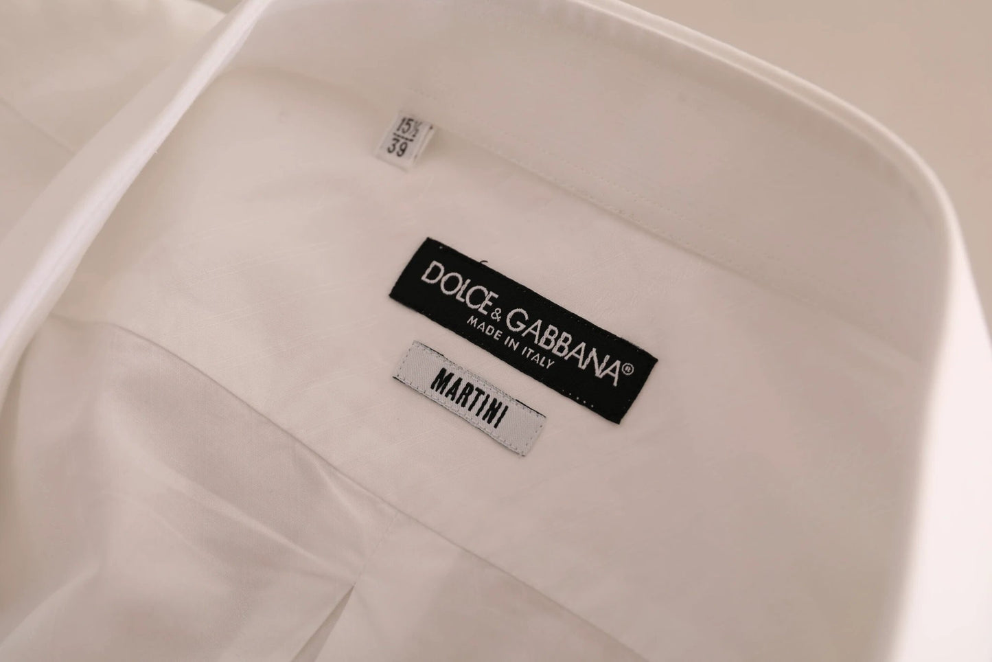 Dolce & Gabbana White MARTINI Cotton Dress Formal Shirt by Dolce & Gabbana