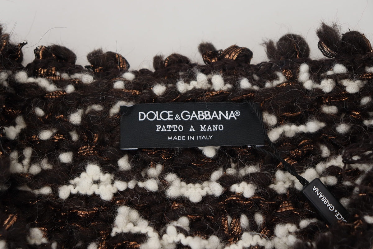 Pull Dolce & Gabbana homme Fatto a Mano en laine marron – TSH83881