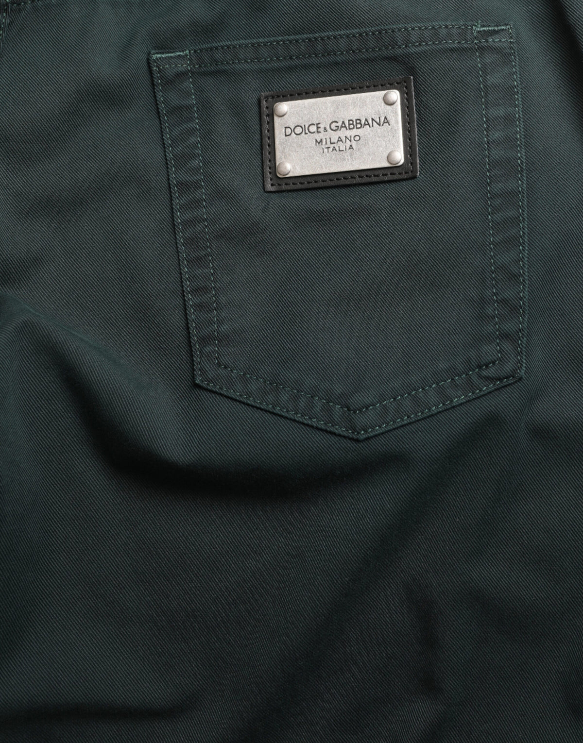 Jean Dolce & Gabbana homme skinny en coton vert – PAN75053