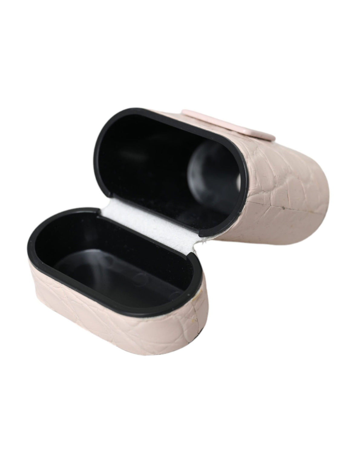 Étui AirPods Dolce & Gabbana femme en cuir de caïman rose clair – SMY10281