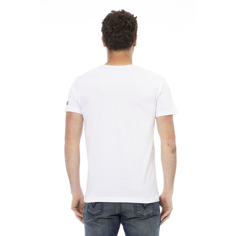 T-shirt Trussardi Action homme en coton et viscose blanc – TR-22766