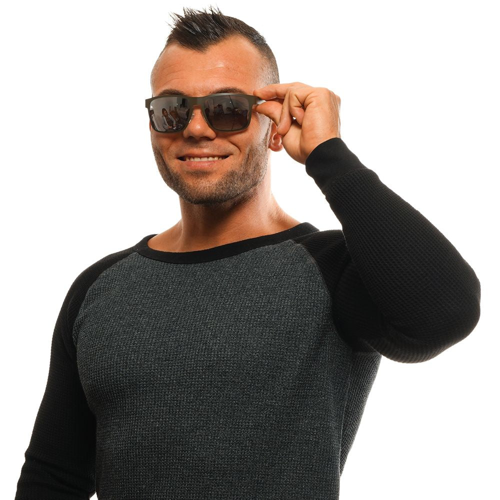 Lunettes de soleil Guess homme rectangulaires monture métal grise, verres gris – GU-1038994