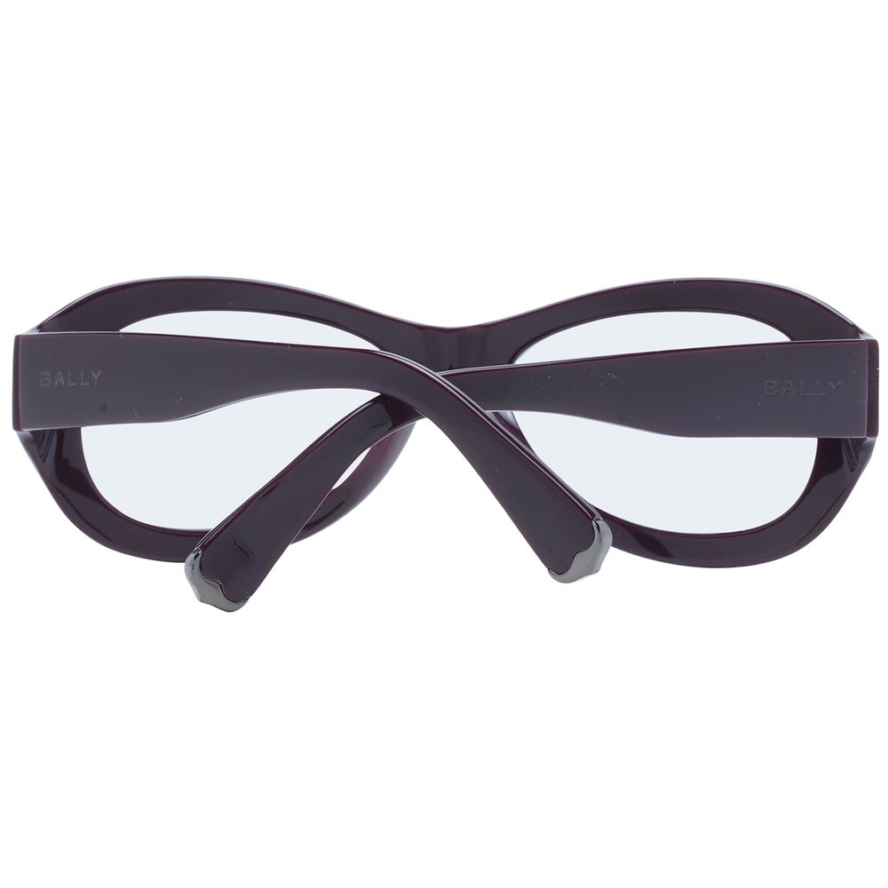 Lunettes de soleil Bally mixte ovales en plastique violet – BA-1053473
