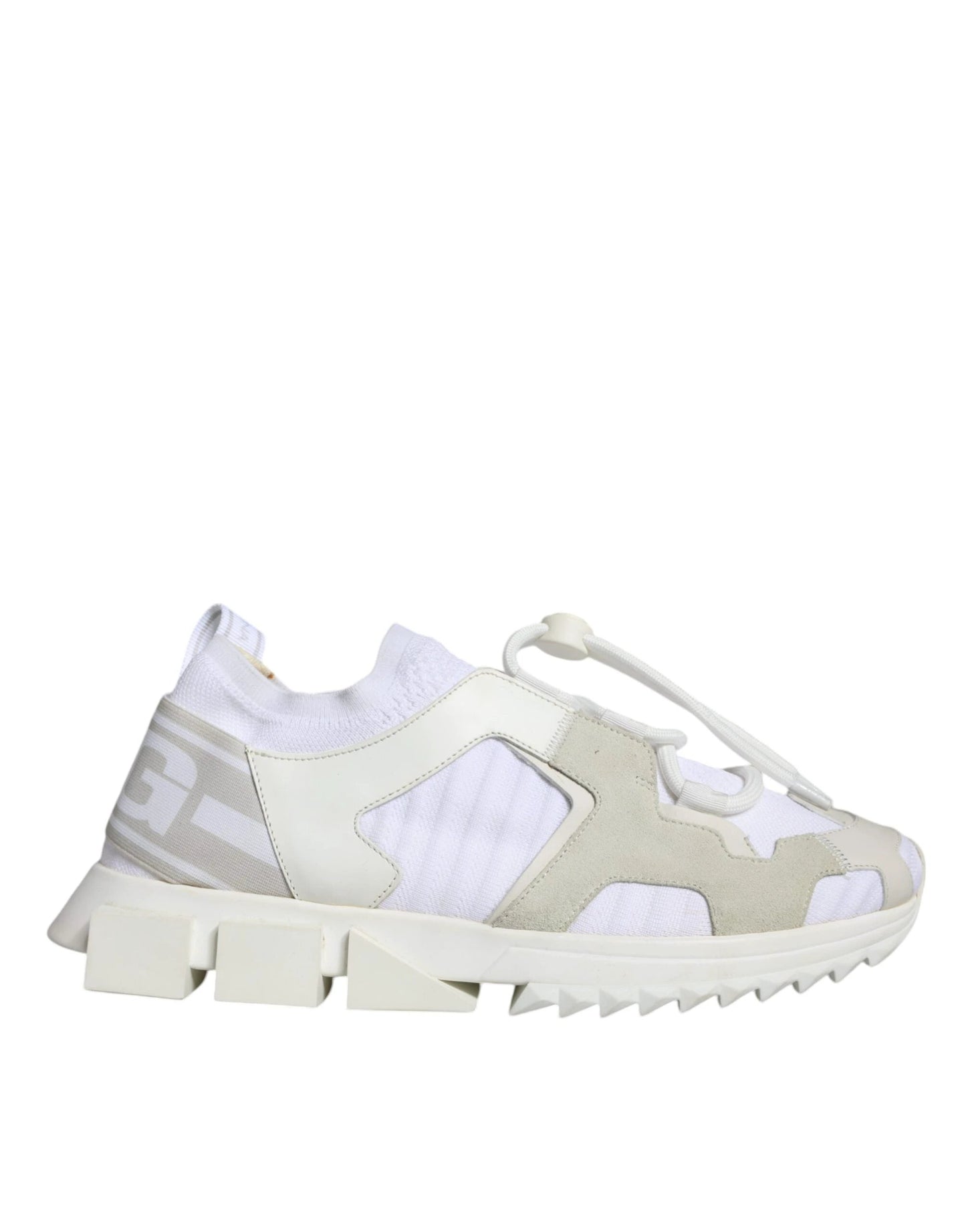 Dolce & Gabbana White Mesh Sorrento Trekking Sneakers Shoes by Dolce & Gabbana
